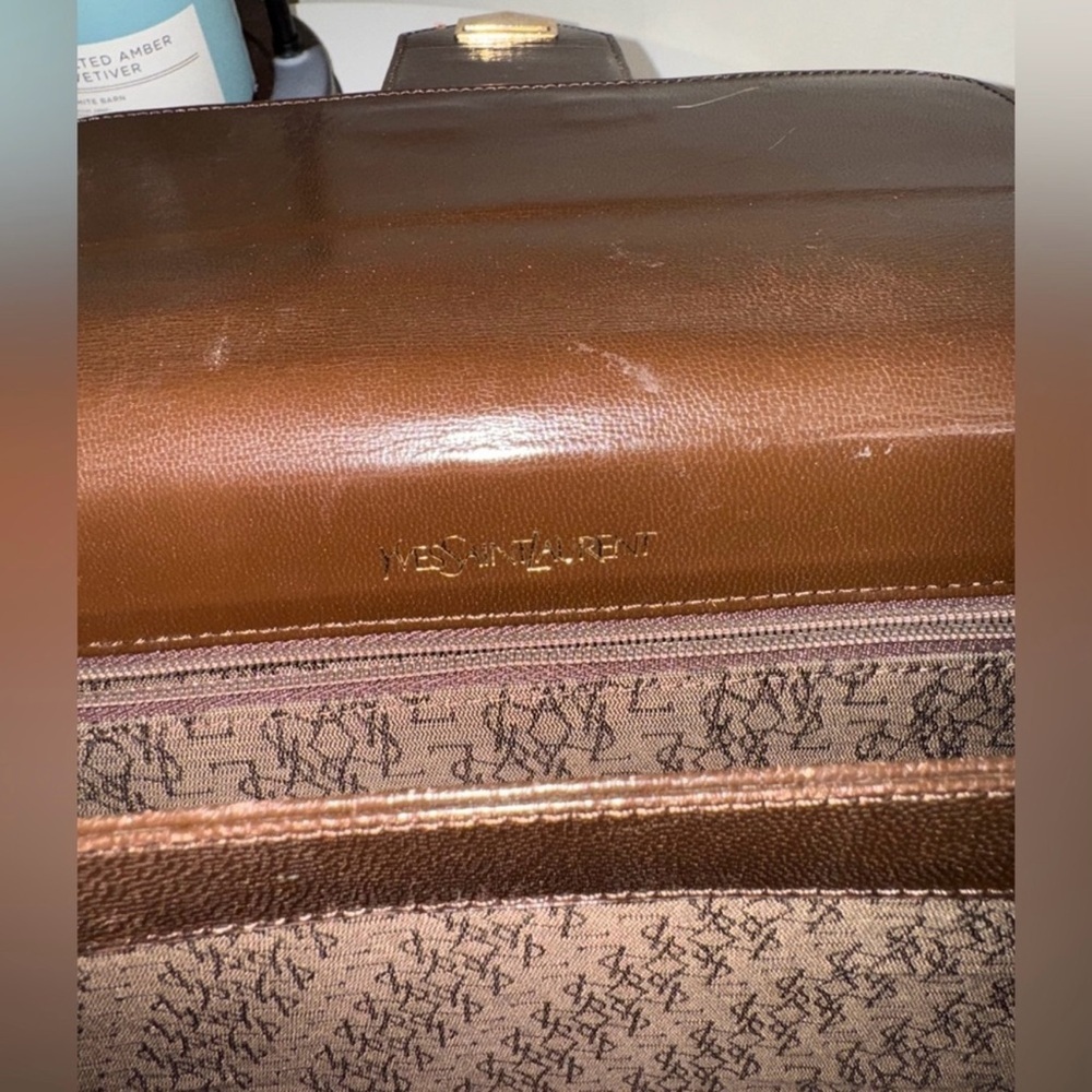 Yves Saint Laurent Vintage Lizard Leather Shoulder Bag - Picture 8 of 8